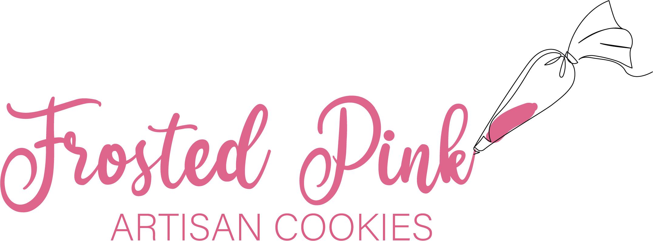Frosted Pink Artisan Cookies Logo