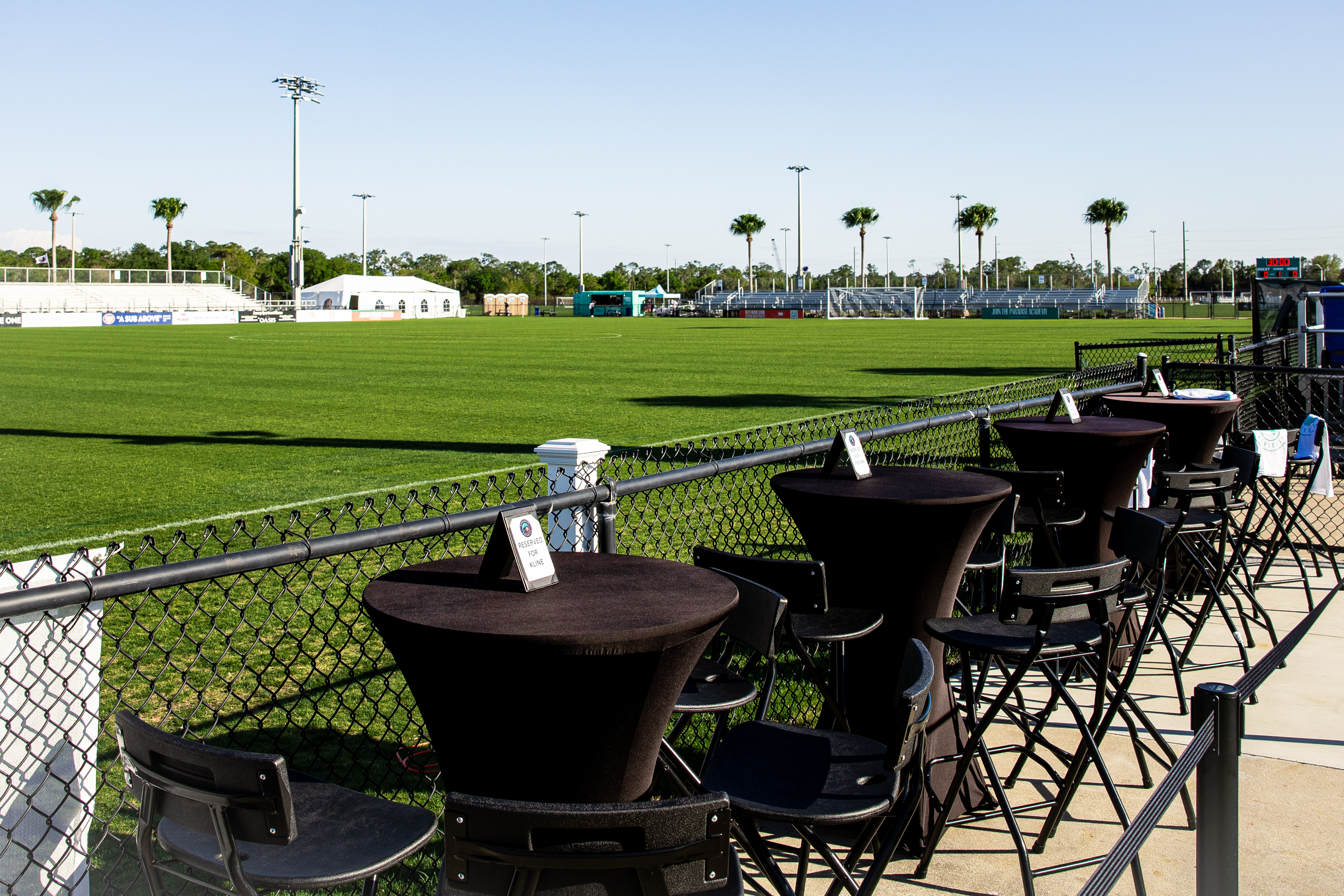 View from the Premium Tables